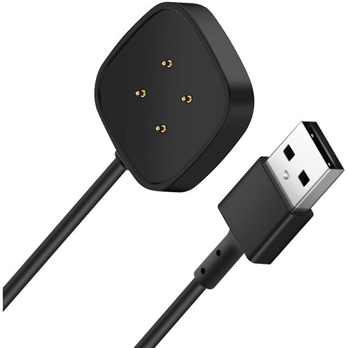 AVIZAR fitbit versa 4 in versa 3, fitbit sense 2 in sense charger, magnetno polnjenje, 1 m - crna, (20650924) Cene