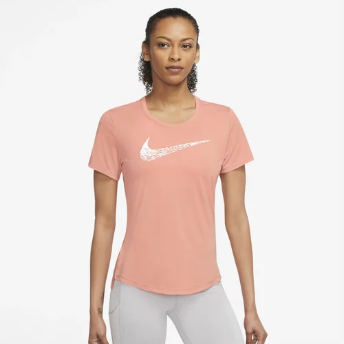 Nike NK SWOSH RUN SS TOP Ženska majica kratkih rukava, boja lososa, veličina