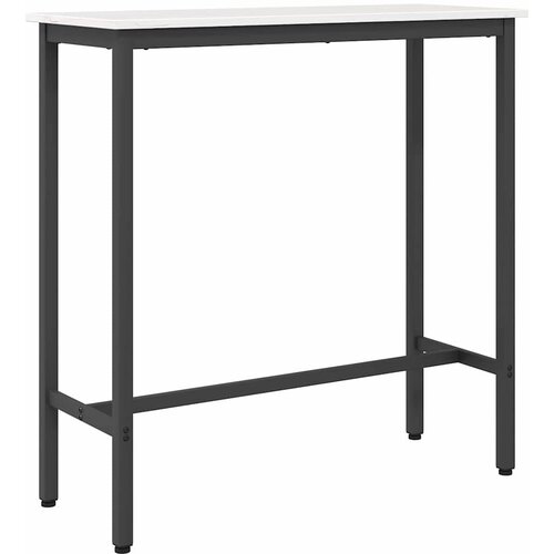  Stol Bijelo 100 x 40 x 101 cm Inženjerska drva i čelik Slike