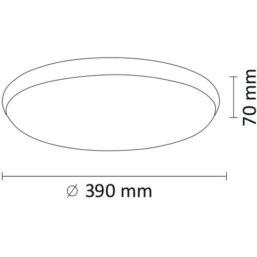  LED plafonsko svetlo KERN LED/24W/230V crno Slike