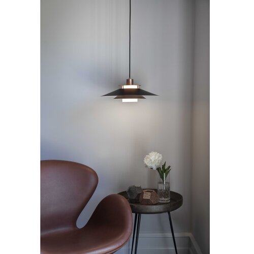 Halo Design 990785 - Visilica na sajli RIVOLI 1xE27/40W/230V prečnik 40 cm crna/bakarna Slike