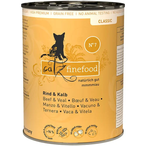 catz finefood Ekonomično pakiranje konzerve 24 x 400 g - Govedina i teletina