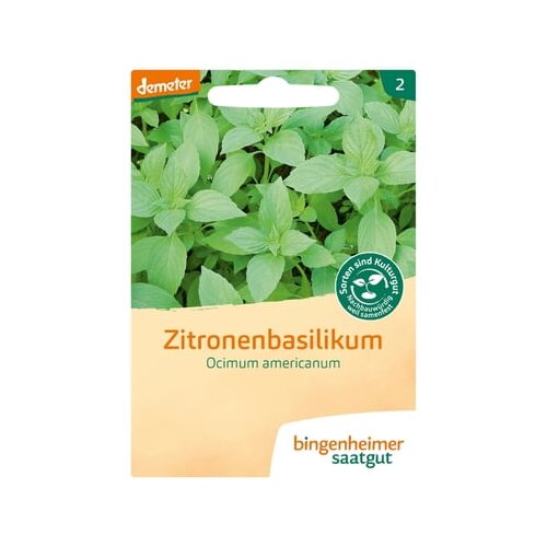 Bingenheimer Saatgut citronska bazilika Slike