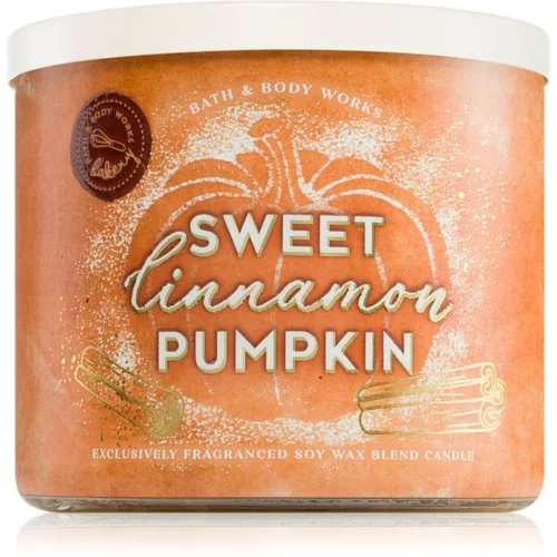 Bath & Body Works Sweet Cinnamon Pumpkin dišeča sveča 411 g