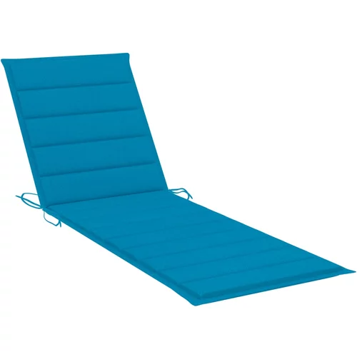 vidaXL jastuk za ležaljku plavi 200 x 60 x 3 cm od tkanine