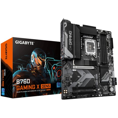 Gigabyte B760 GAMING X GEN5 Motherboard - Supports 14th Gen. Intel Core CPUs, 8+1+1 phases VRM, up to 5600MHz DDR5, 3xPCIe 4.0 M.2, 2.5 GbE LAN, USB 3.2 Gen 2 Cene