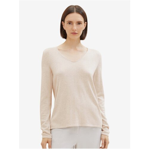 Tom Tailor Beige women's sweater - Women's Cene