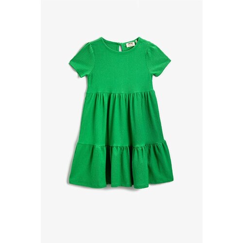 Koton Girl's Basic Ruffle Short Sleeve Dress 2skg80015ak Cene