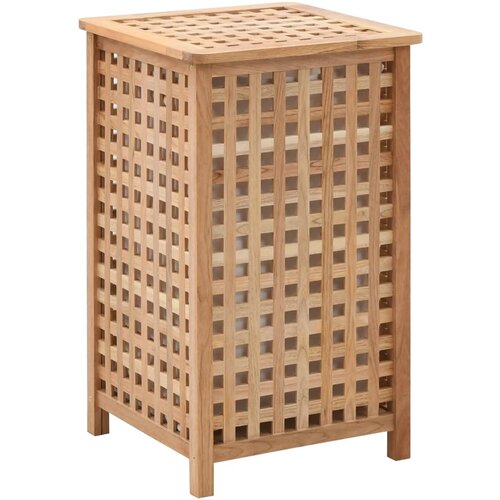 vidaXL Košara za rublje od masivne orahovine 39 x 39 x 65 cm Cijene
