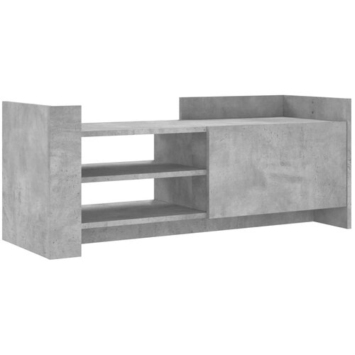 Maison Chic TV omarica - TV stojalo - Televizijska omarica betonsko siva 100x35x40 cm inženirski les, (21700296) Slike
