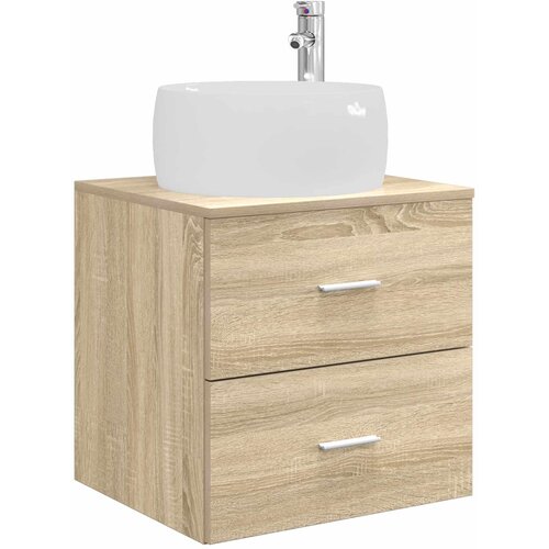 vidaXL Lavabo - Umivaonik s policom Hrast sonoma 49 5 x 44 5 x 66 cm - Hrast sonoma Cijene