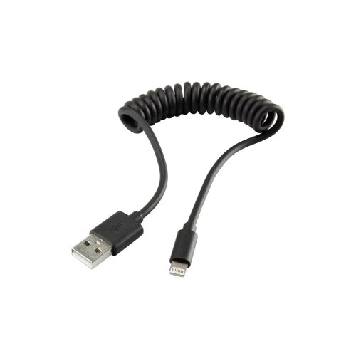 Renkforce iPad/iPhone/iPod Spiralni kabel\, pozlačeni kontakti [1x Apple Dock vtič Lightning - 1x USB 2.0 vtič A] 0.95 m, (20432786) Slike