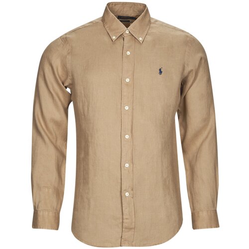 Polo Ralph Lauren CHEMISE COUPE DROITE EN LIN Bež Slike