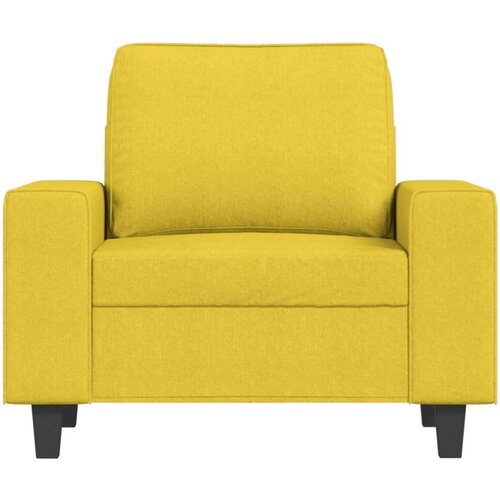  Fotelja Svjetložuta 60 cm od tkanine Slike