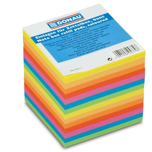 DONAU Kocka blok lepljena 90x90mm neon, (20376071) Cene
