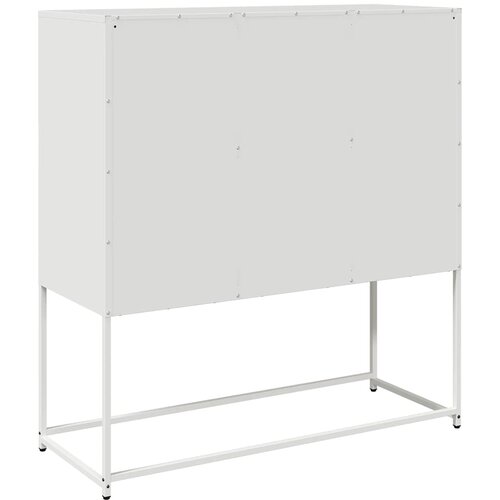  Komoda ružičasta 100,5x39x107 cm hladno valjani čelik Bijela Slike