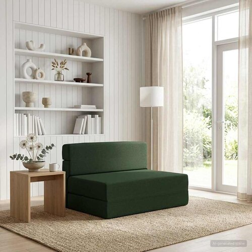 SOFA na razvlačenje Tamnozelena 70 x 72 x 60 cm Tkanina Cijene