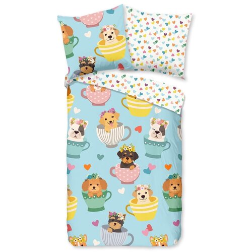 Bonami Selection Bombažna otroška posteljnina za otroško posteljico 90x130 cm Dogs – Cene