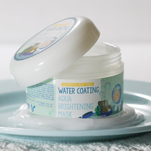 Elizavecca Milky Piggy Water Coating Aqua Brightening Mask kolagenska maska za osvetljevanje kože in hidratacijo 100 g Slike