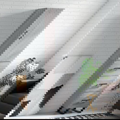 vidaXL Visoka komoda siva sonome 34 5x34x180 cm od konstruiranog drva Cijene