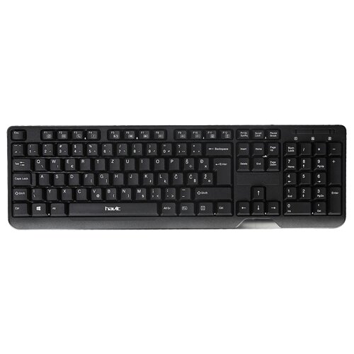 Havit žična tastatura HV 378KB CR 104 tastera Do 10 miliona pritisaka Slike