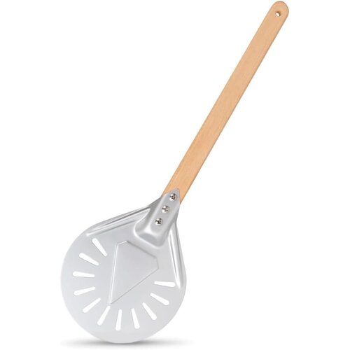 TESTYU perforirana lopata za pico z lesenim ročajem 18cm Slike