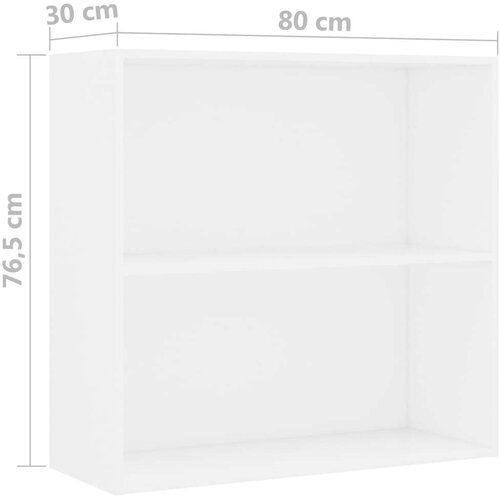  za knjige s 2 razine 80x30x76 5cm od konstruiranog drva Slike