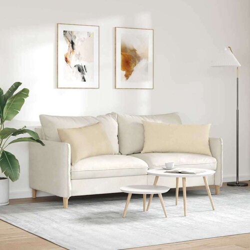 VidaXL jastučići za sofu 2 pcs krema 80 x 40 cm tkanina Slike