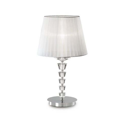 Ideal Lux - Kristalna stona lampa PEGASO 1xE27/60W/230V sjajni hrom Slike