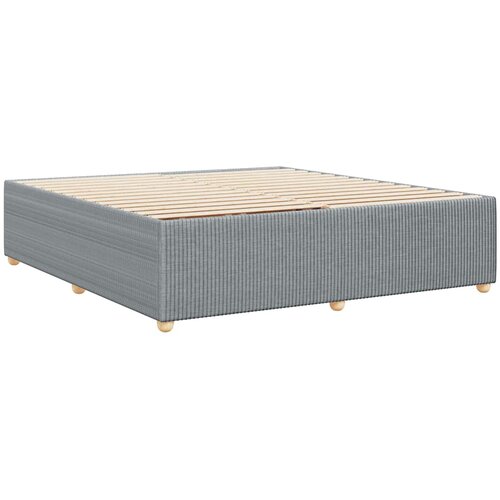  Okvir za krevet bez madraca svjetlosivi 200 x 200 cm od tkanine Slike