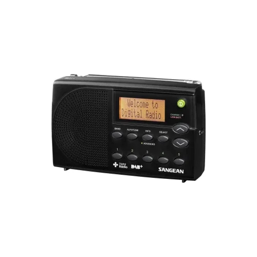 Sangean DAB+ radio DPR-65 Basic Black putni radio, punjiva baterija crna