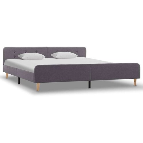 VidaXL okvir za krevet od tkanine svjetlosivi 180 x 200 cm Slike