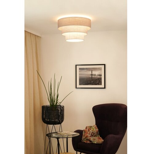 Brilagi plafonska svetiljka alaska luneta 1xE27/15W/230V prečnika 45 cm siva/krem Slike