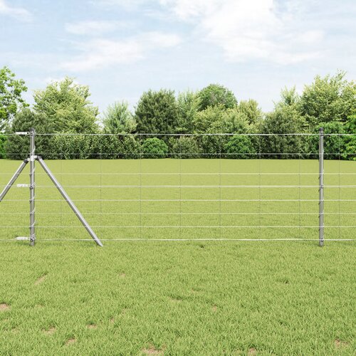vidaXL Poljska ograja 0.8x100 m Pocinkano jeklo Cene