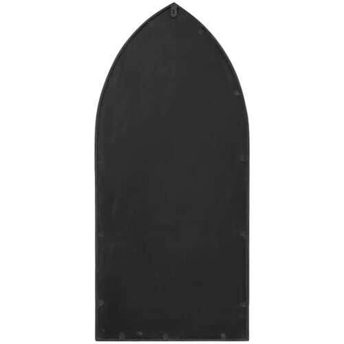  Vrtno ogledalo crno 100 x 45 cm željezno za vanjsku upotrebu Slike