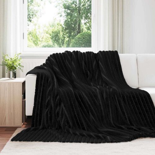  Odeja Črna 270 x 240 cm Flis, (5000288236) Cene