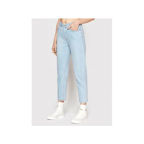 AMERICANOS Jeans hlače Formosa Modra Mom Fit