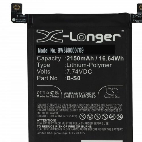 VHBW Baterija za Vivo IQOO 8 Pro, B-S0, 2150 mAh Slike