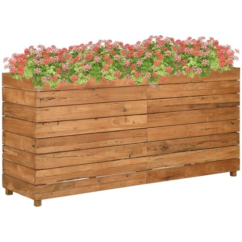 Furnova Visoka greda 150x40x72 cm reciklirana tikovina in jeklo, (21919856) Cene