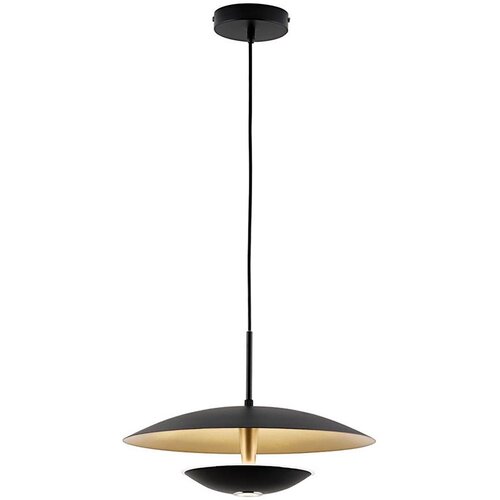  LED luster na sajli MONICA LED/16W/230V crna/zlatna Slike