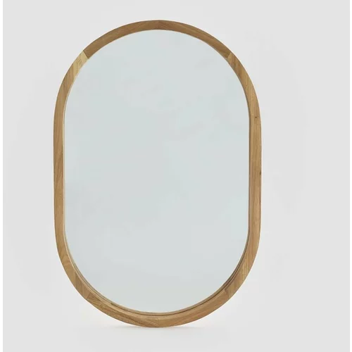 Reserved ogledalo, ki ima leseni okvir - rjava