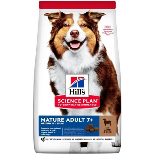 Hill’s za odrasle pse, medium breed, jagnjetina i pirinač, 14kg Slike