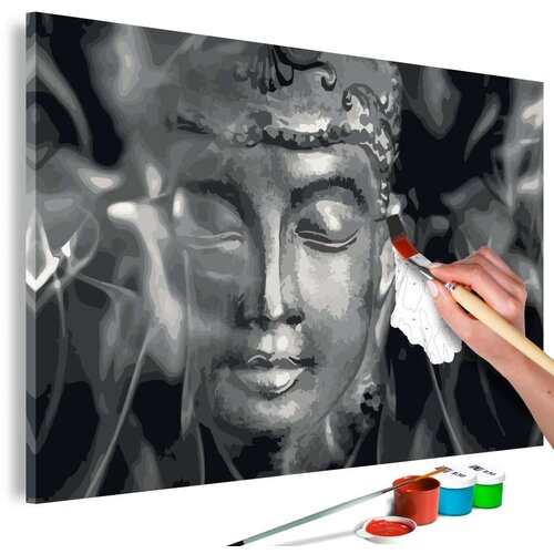  Slika za samostalno slikanje - Buddha in Black and White 60x40 Cijene