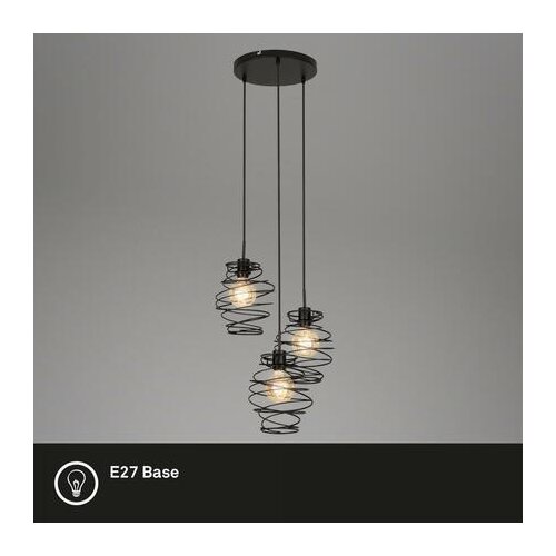 BRILONER 4870-035 - Luster na sajli 3xE27/60W/230V Slike