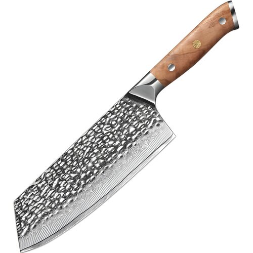 IZMAEL Damaskast kuhinjski nož ZA-37482 - Cleaver / Rjava Cene
