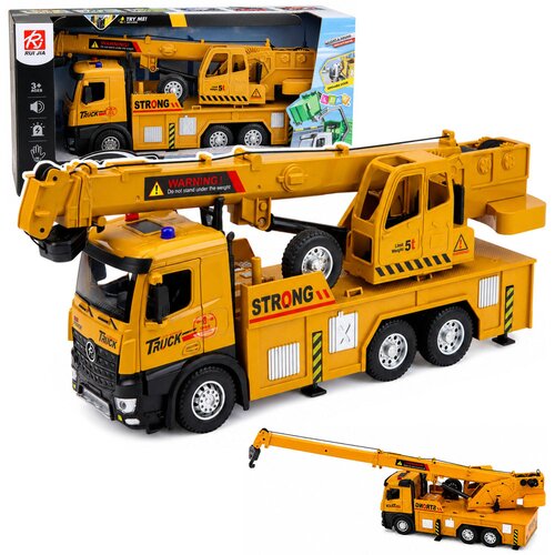 Truck with Crane Adjustable Metal Cab Lights Sounds Drive 1:12 Cijene