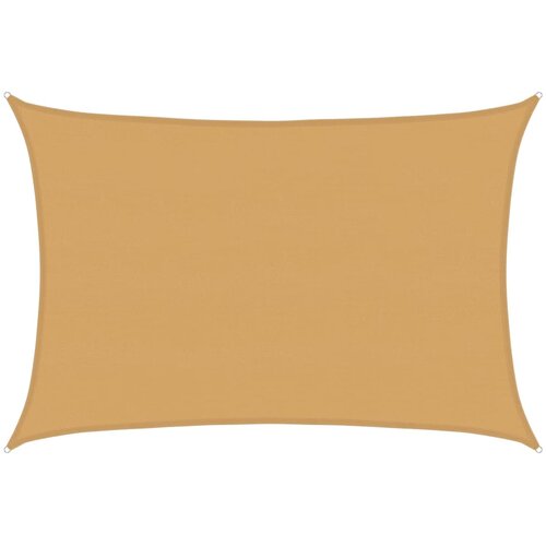  Jedro za za&amp;scaron;titu od sunca 160 g/m&amp;sup2; pravokutno pijeska 5x6m HDPE Slike