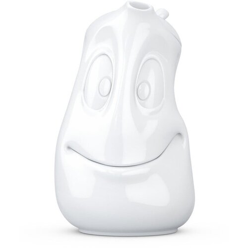 58products Bel porcelanast čajnik z nasme&amp;scaron;kom, prostornina 1200 ml Slike