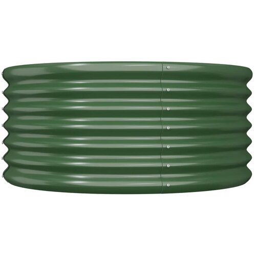  Vrtna sadilica od pocinčanog čelika 80x80x36 cm zelena Slike