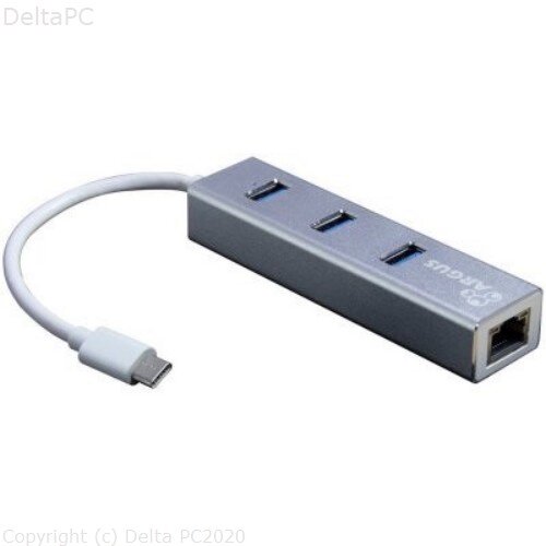 InterTech AC Adapter IT-410-S USB Type C - USB HUB/ Gbit LAN Slike